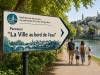Panneau directionnel Parcours "La Ville au bord de l'eau"