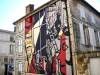 Mur peint "Les Coulisses du théâtre" - Angoulême, Charente, Nouvelle-Aquitaine, France.
