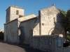 Église Saint-Vincent : vue d'ensemble - Puymoyen, Charente, Nouvelle-Aquitaine, France.